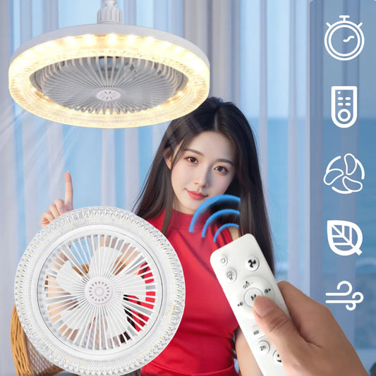 E27 LED Ceiling Fan with Remote | Dimmable, Silent Motor LED Ceiling Fan Peaceful Pleasures Health and Wellness