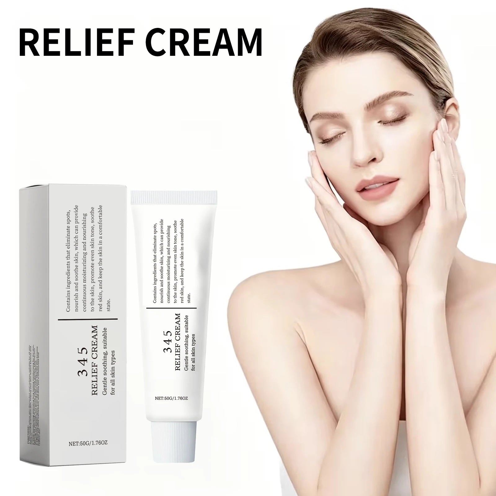 Relief Cream Repairing Barrier Address Blemishes Nourishing Skin Improving Acne Marks Brightening Skin Moisturizing Skin Care Peaceful Pleasures Health and Wellness