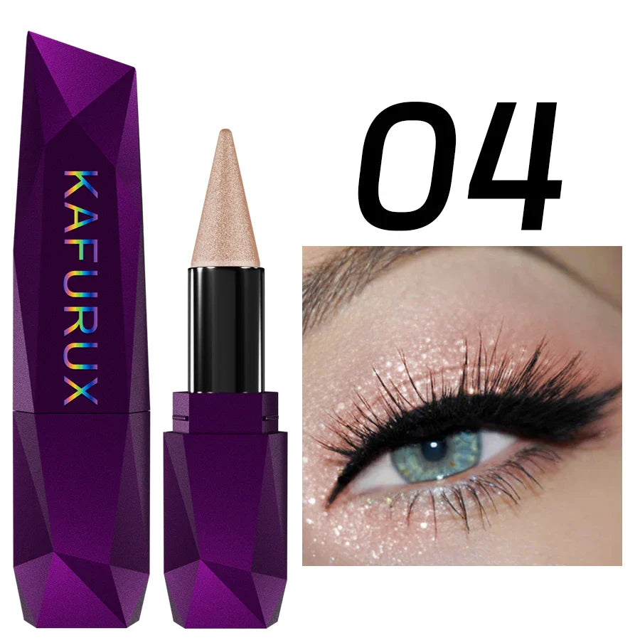 KAFURUX 25-Color Pearlescent Eyeshadow Stick – Waterproof