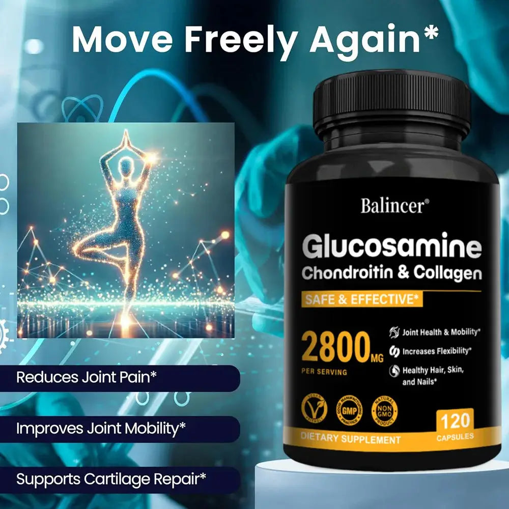 Glucosamine Chondroitin Joint Support Capsules for Wellness Peaceful Pleasures Health and Wellness