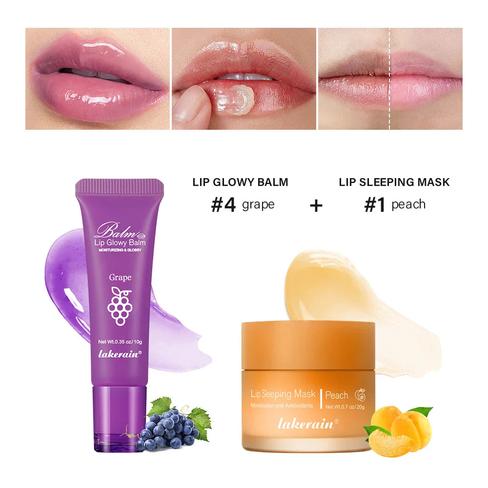 Lip Balm & Overnight Lip Mask Set | Nourishing 2-Pc Duo