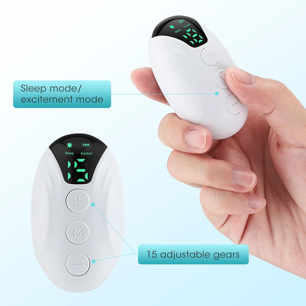 Handheld Sleep Aid Device Microcurrent Stimulator Portable Anxiety & Sleeplessness Support Device Physical Insomnia Reliever Peaceful Pleasures Health and Wellness