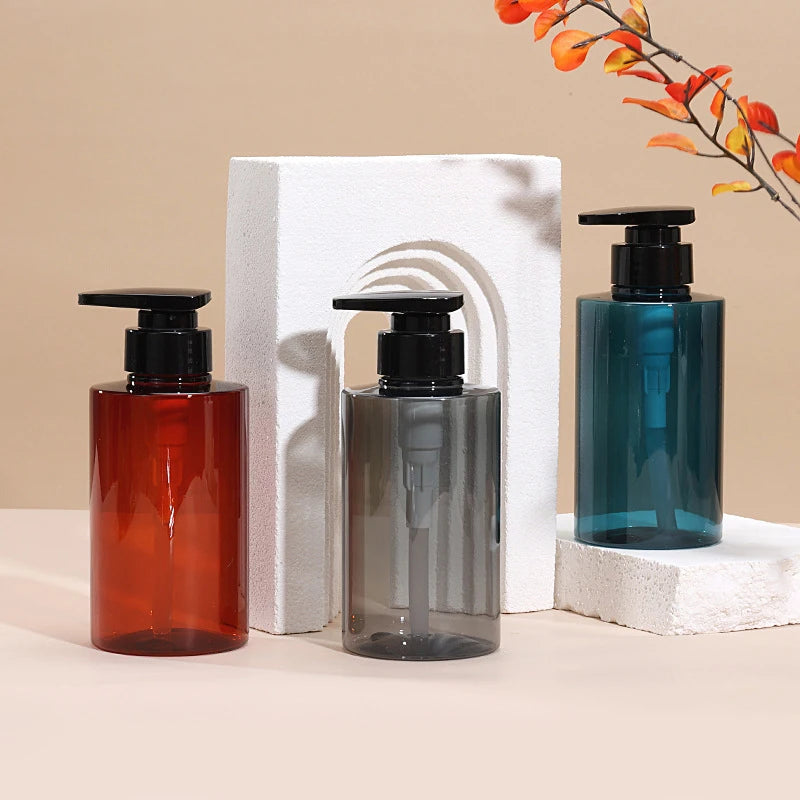 300/500ml Shampoo Hand Soap Dispenser Empty Pump Bottles Dispenser Lotion Dispenser Liquid Travel Containers Bath Accessory Peaceful Pleasures Health and Wellness