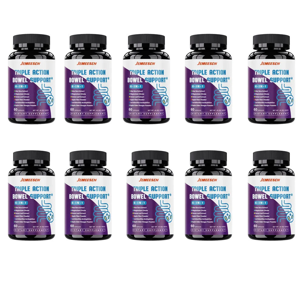 Dietary Supplements with Psyllium Husk and Magnesium Peaceful Pleasures Health and Wellness 10 bottles