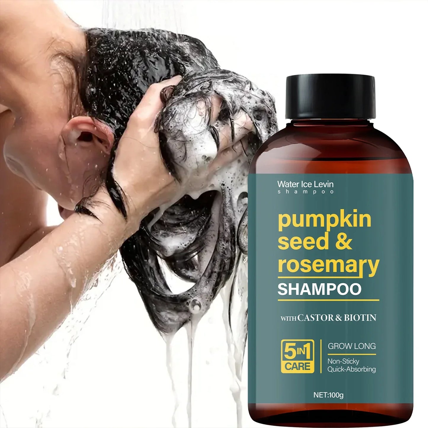 Pumpkin Seed & Rosemary Hair Growth Shampoo | Castor Oil & Biotin