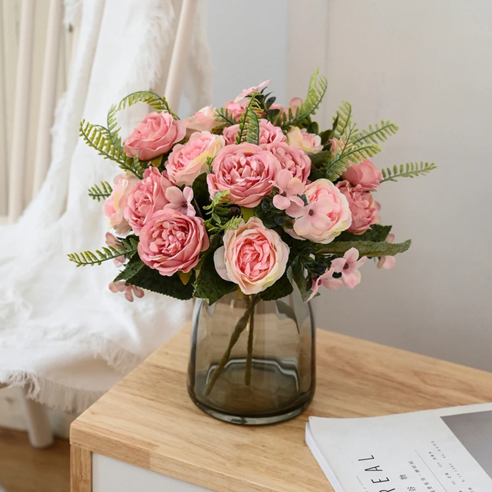 Silk Peony Artificial Flowers – Wedding, Home Décor & Gift