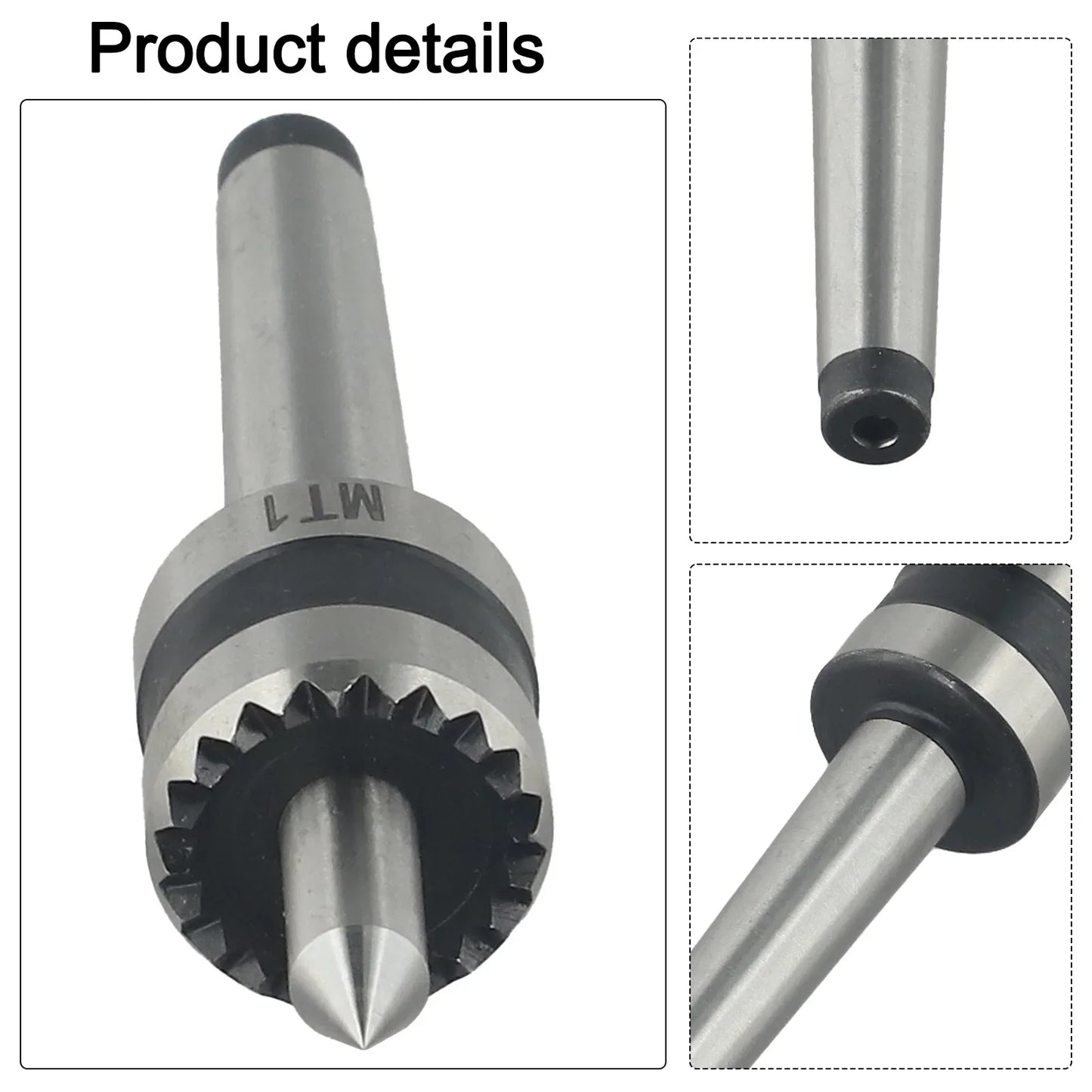 Crown Multi-Tooth Lathe Drive Center MT1/MT2 Spring-Loaded
