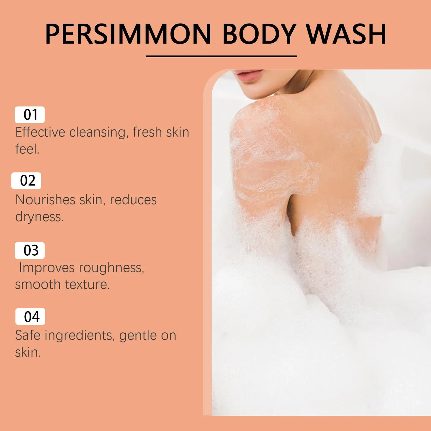 Persimmon Fresh Shower Gel – Refreshing Daily Body Wash
