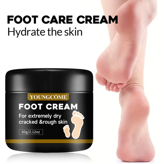 YOUNGCOME Foot Cream for Extremely Dry Cracked Heels & Rough Skin, Intensive Moisturizing Balm, Deep Hydration Softening Foot Ca Peaceful Pleasures Health and Wellness
