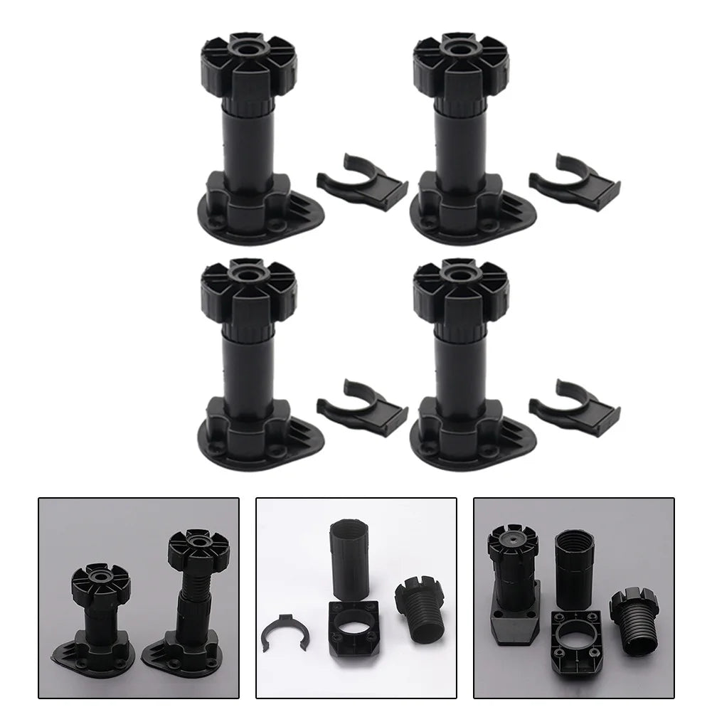 Adjustable Furniture Feet Stand Cabinet Table Sofa Bottom Load