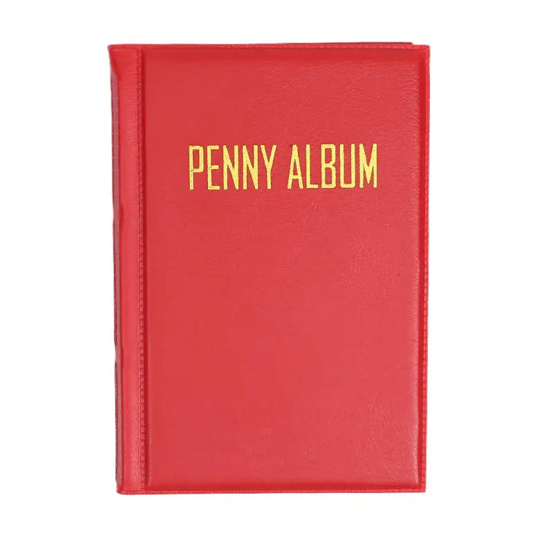 Coins Storage Album Coins Collection Book 108 Pockets Transparent PVC Multi-purpose Stamps Commemoration Home Supplies Peaceful Pleasures Health and Wellness Red