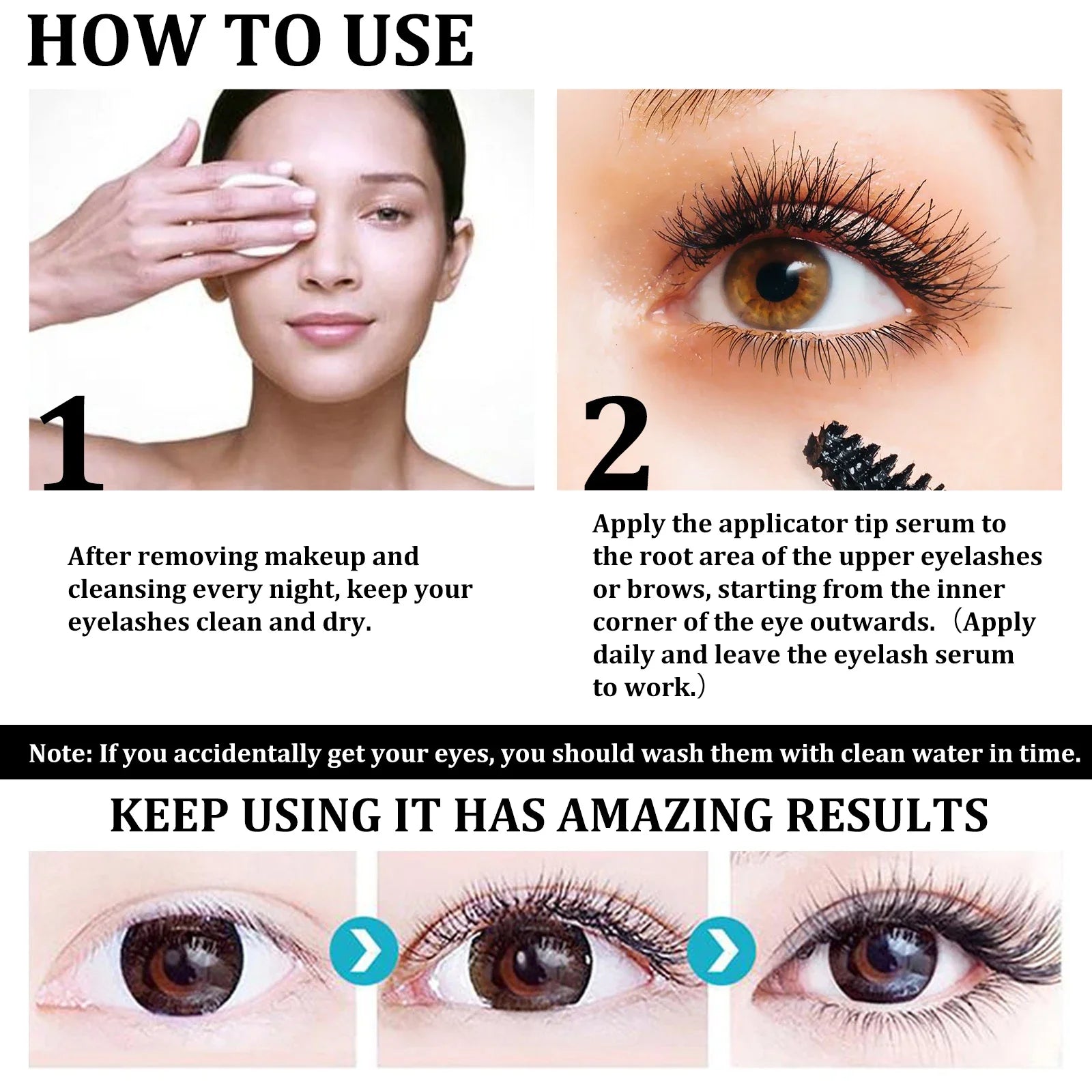 Castor Oil Eyebrow & Eyelash Growth Serum | 10ml Peaceful Pleasures Health and Wellness