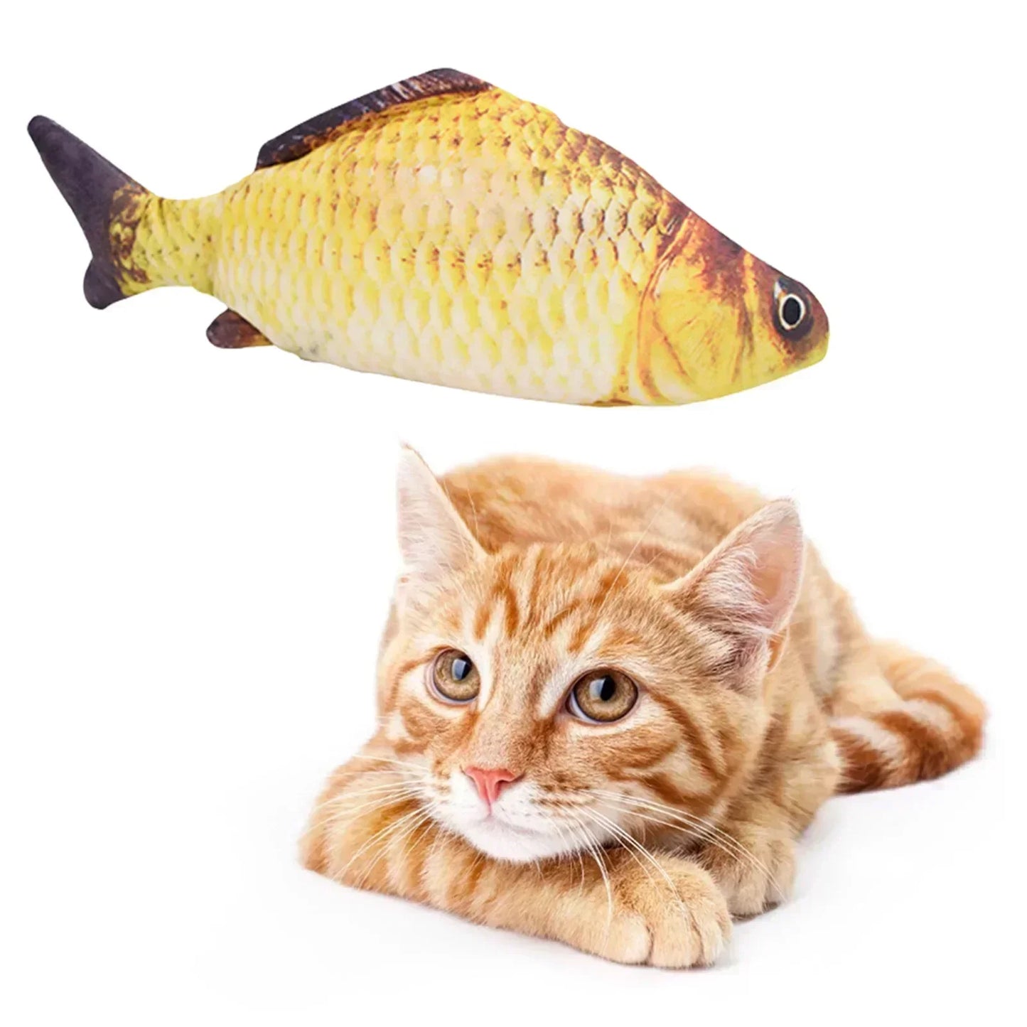 Floppy Fish Cat Toy – USB Rechargeable Interactive Cat Toy