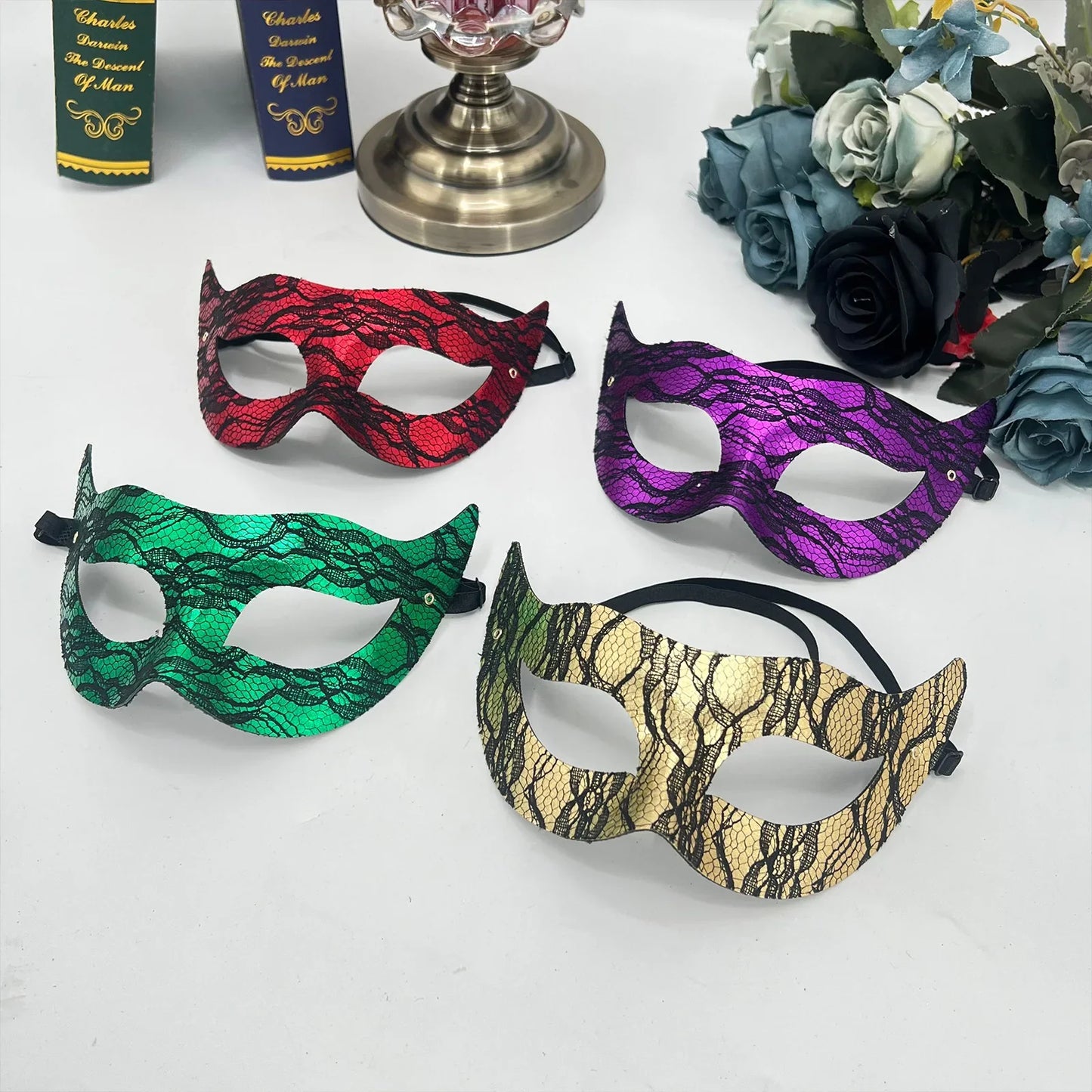 PVC Princess Half-Face Masquerade Mask | Halloween Carnival
