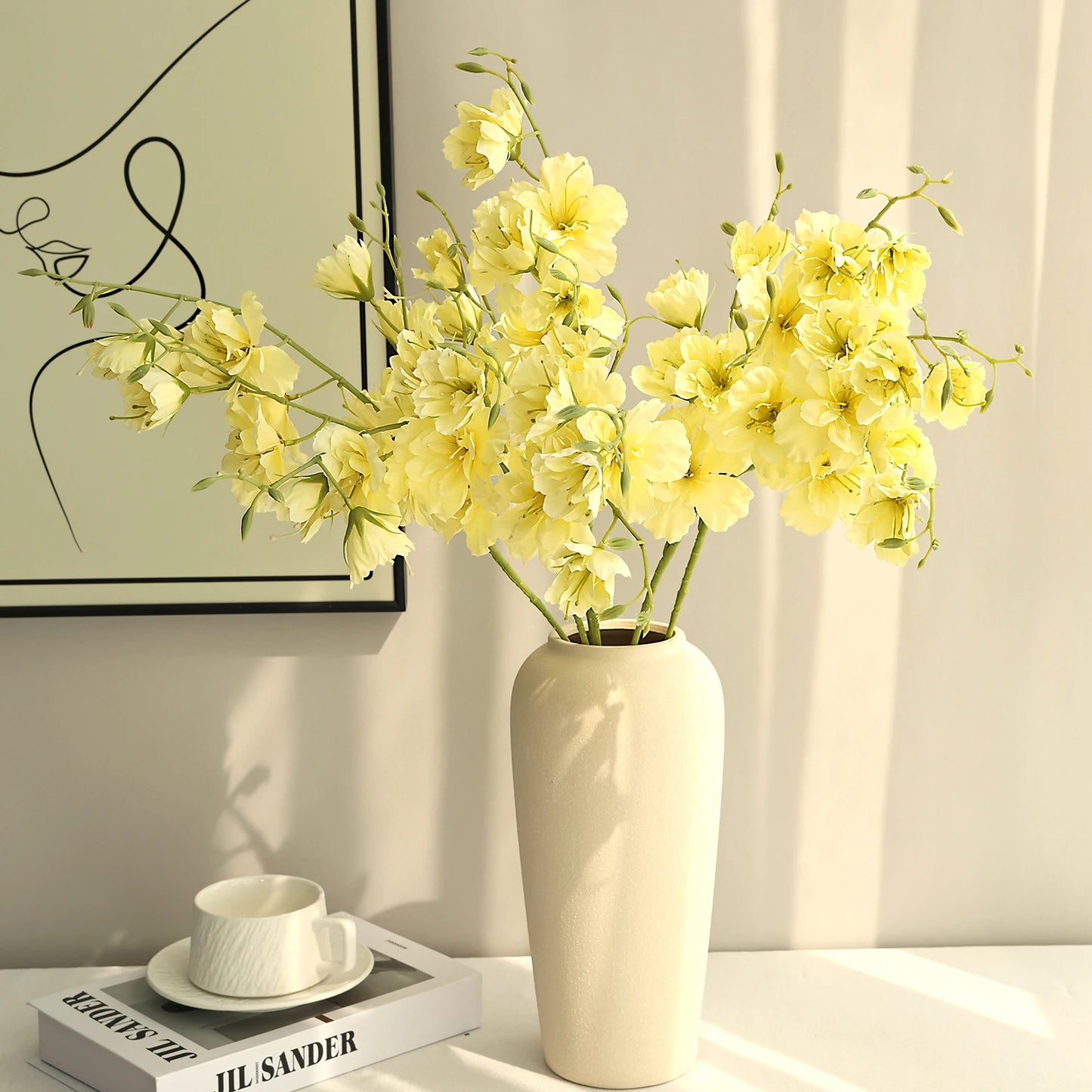 Artificial Silk Crabapple Flower Bouquet for Wedding & Home Decor