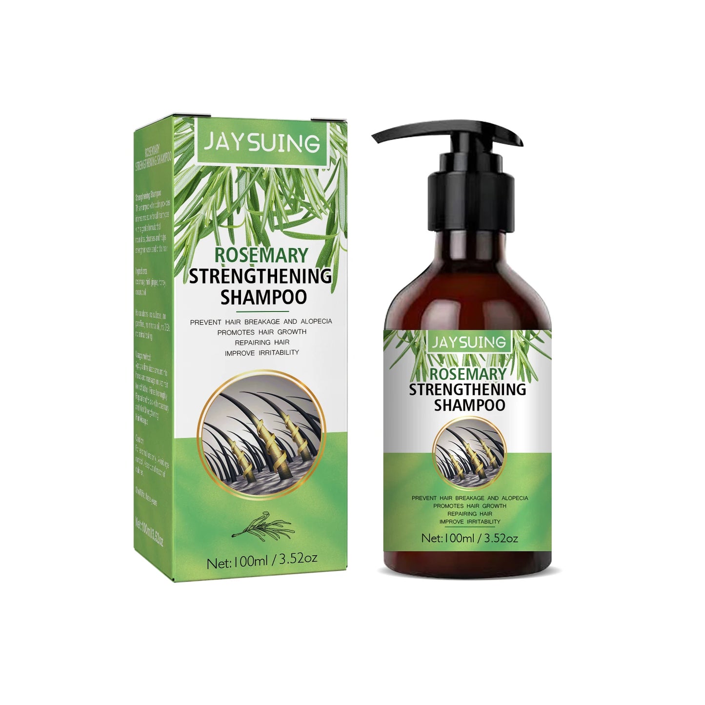 Jaysuing Rosemary Shampoo – Anti Hair Loss & Repair 100ml