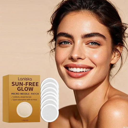 Quick Sunless Micro‑Needle Tanning Stickers, UV‑Damage‑Free Natural Bronzing Patches, Portable Mild Self‑Tan Patch for Anytime Peaceful Pleasures Health and Wellness