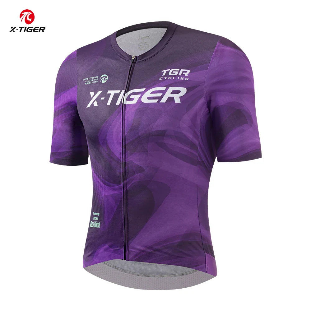 X-TIGER Men's Pro Cycling Jersey | Breathable Quick Dry MTB Shirt
