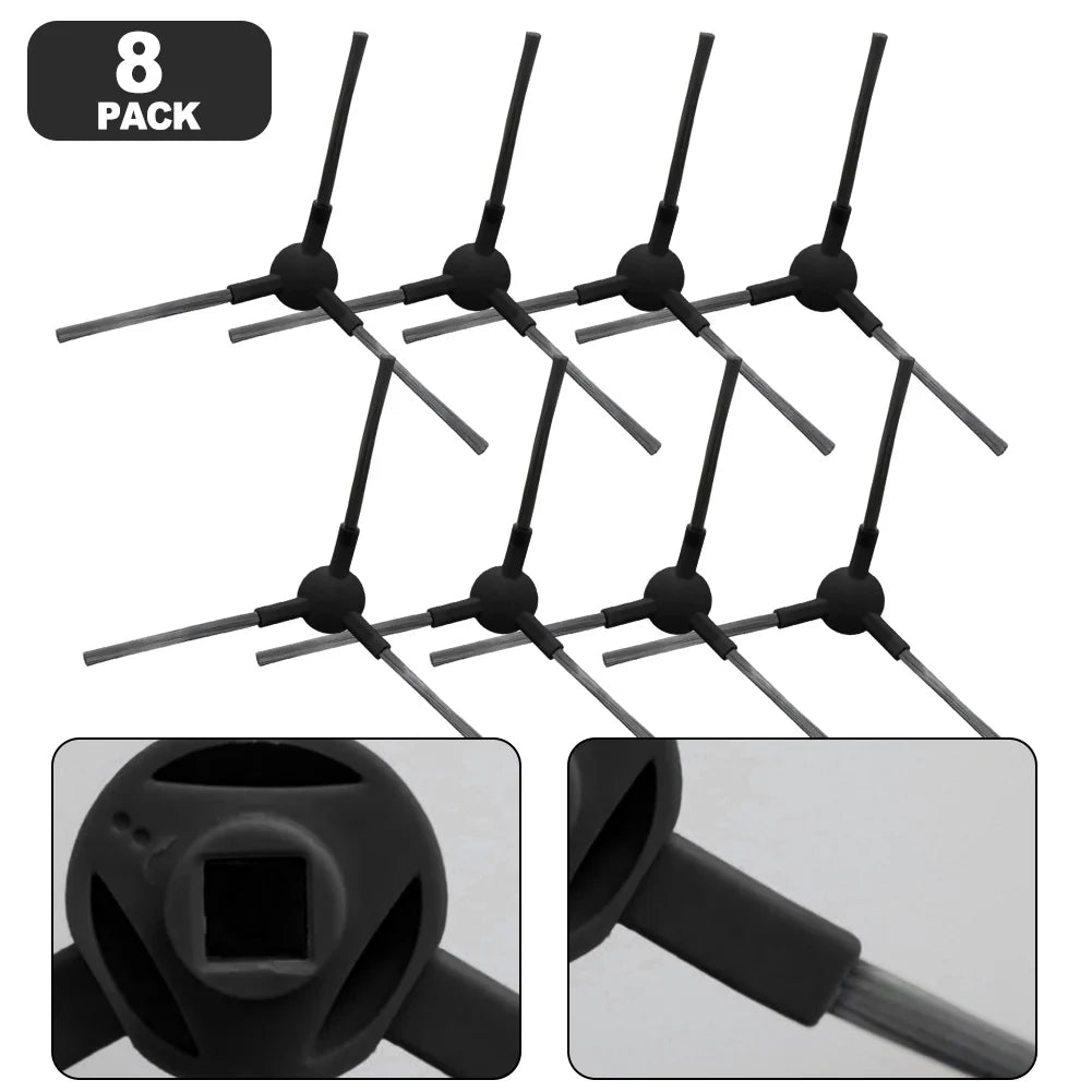 Plastic Nylon Side Brush Uninell UR3 Robot Vacuum Cleaner 8 Count