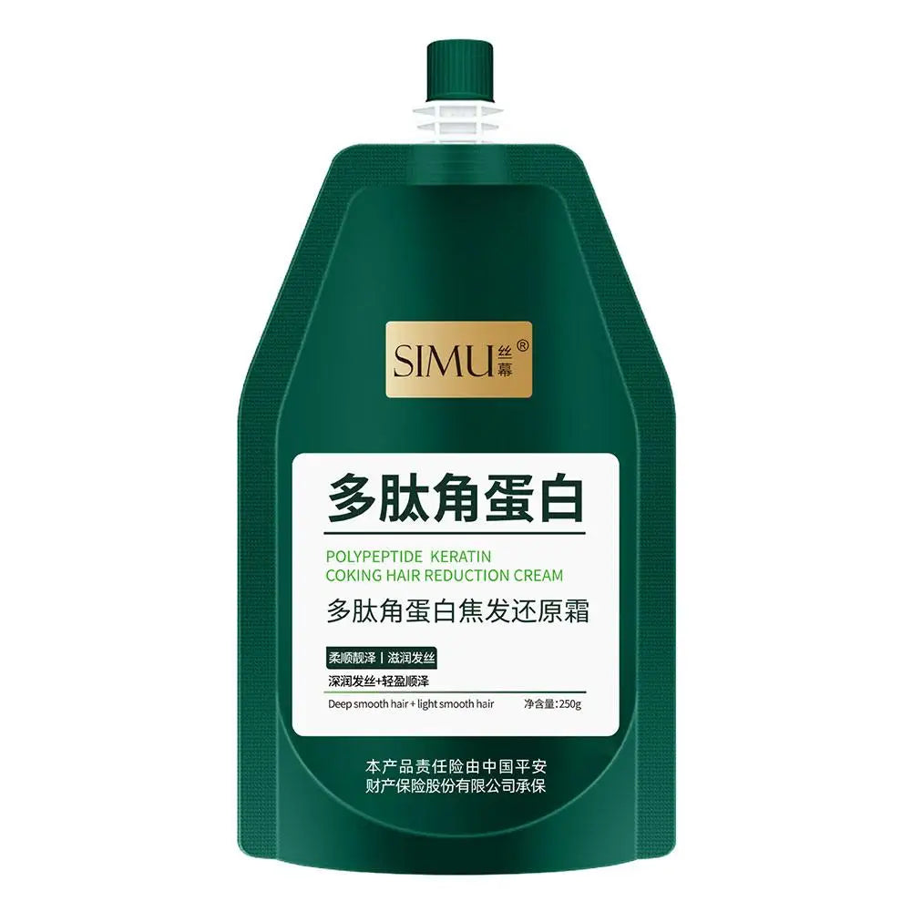 Polypeptide Keratin Hair repairing cream Scorched Hair Restoring Cream Conditioner Mask Hair Dryness Hair Smoothing Peaceful Pleasures Health and Wellness B