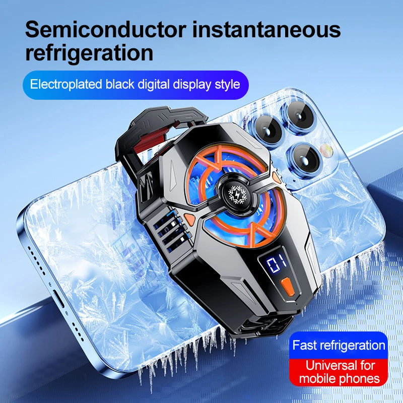 Portable Cooler For Mobile Phone Radiator Cooling Fan For Mobile Phone Fan Cell Cooling Plate Phone Cooler For Games Black Shark Peaceful Pleasures Health and Wellness Electroplating style