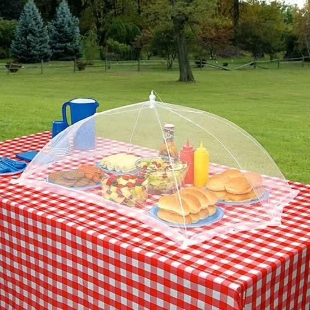 Durable Foldable Food Covers Breathable Dustproof Dining Table Mesh Cover Anti Fly Mosquito Fruit Picnic Protect Net reusable Peaceful Pleasures Health and Wellness