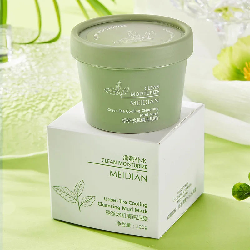 Green Tea Ice Mud Mask – Blackhead Removal & Oil Control 120g