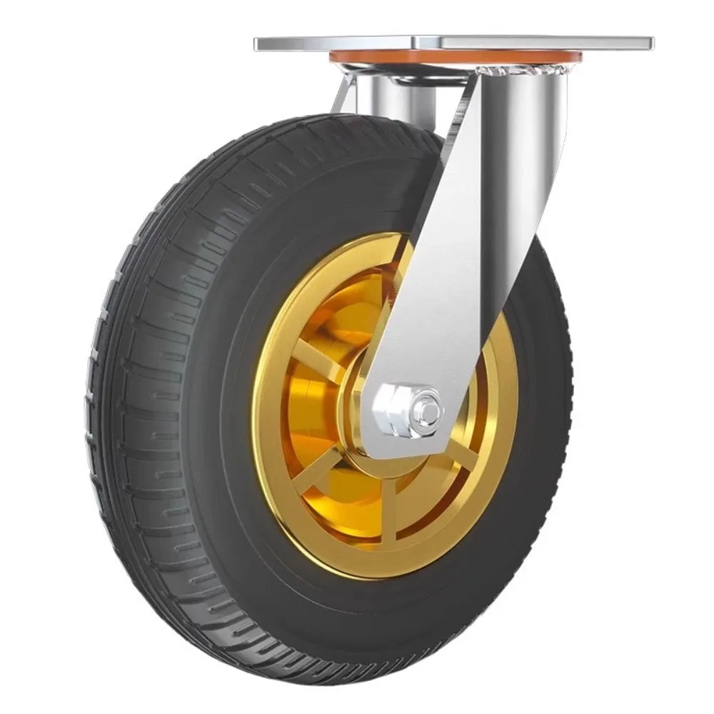 3/4/5 Inch Silent Swivel Rubber Caster Wheel – Heavy Duty
