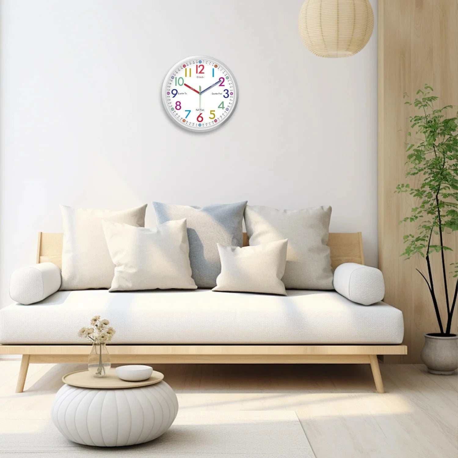 8 Inch Simple Silent Quartz Wall Clock For Living Room Bedroom Kitchen Home Decoration Ideal Holiday Gift No Battery Included Peaceful Pleasures Health and Wellness