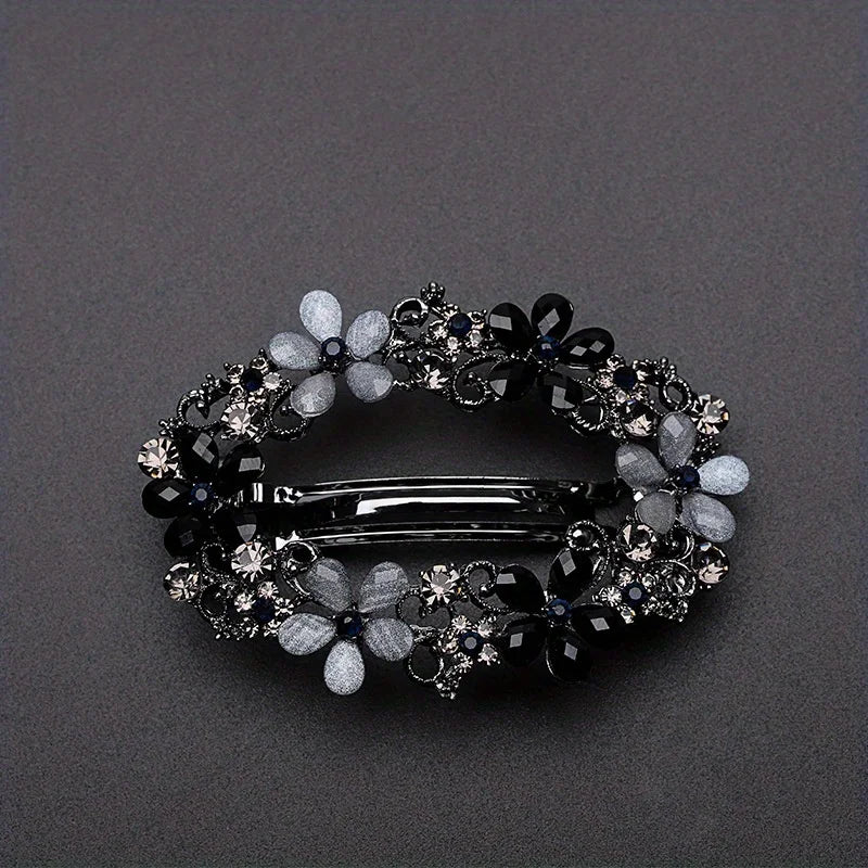 Vintage Hollow Alloy Flower Hair Clip | Women's Barrette