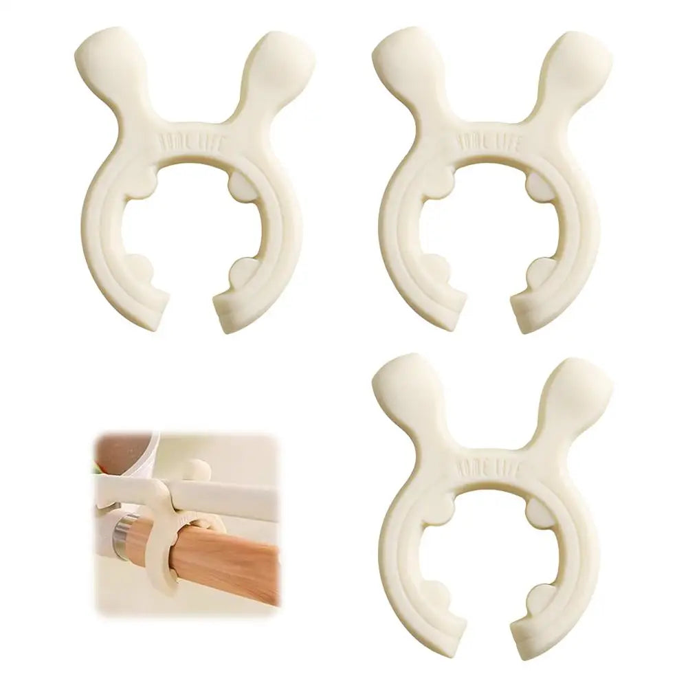 3pcs Silicone Spoon Rest Heat Resistant Anti-Spill Kitchen Utensil Holder Pot Lid Rack for Stove Top Home Cooking Tool Peaceful Pleasures Health and Wellness Beige