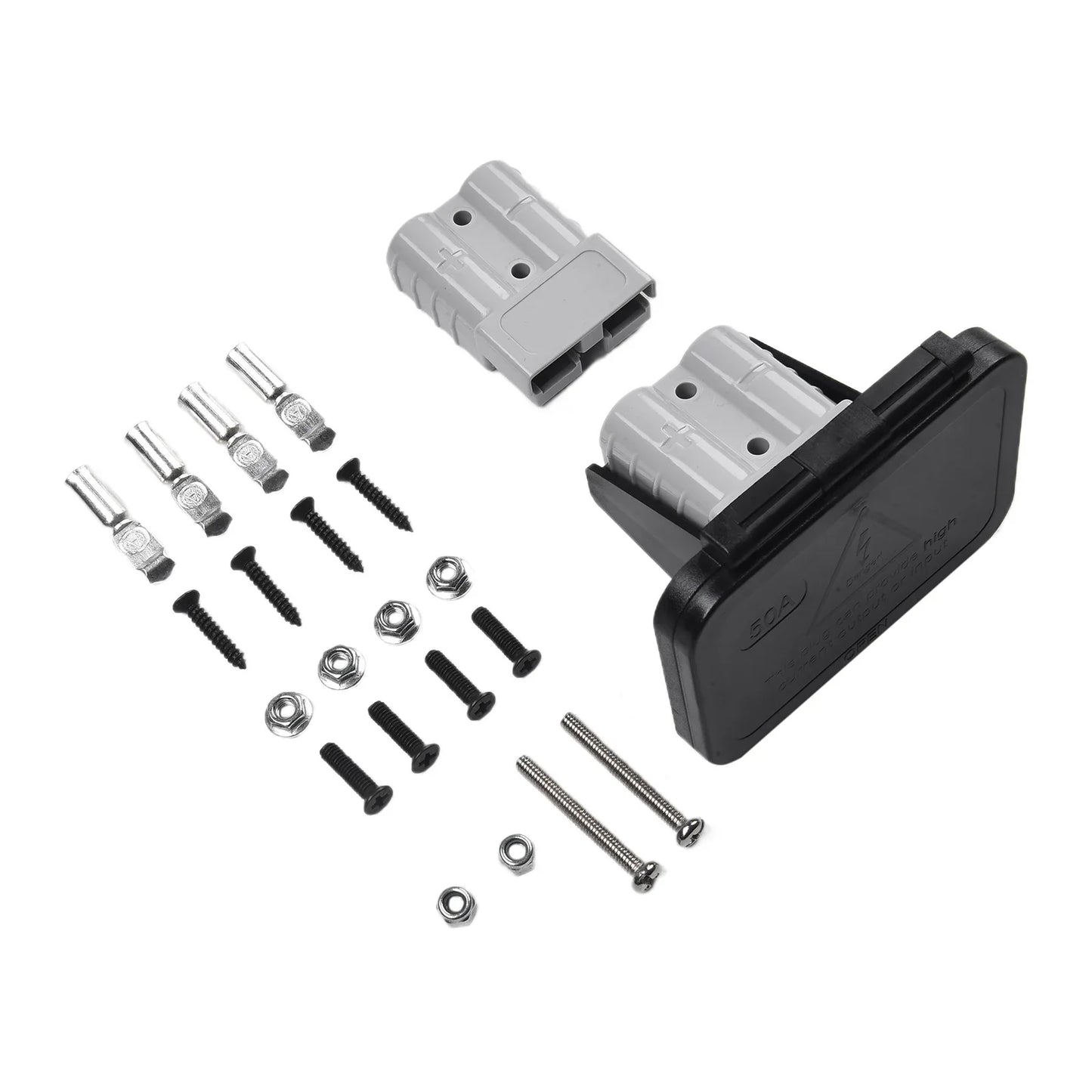 50A 600V Dual Flush Mount Bracket for Anderson Connector EV