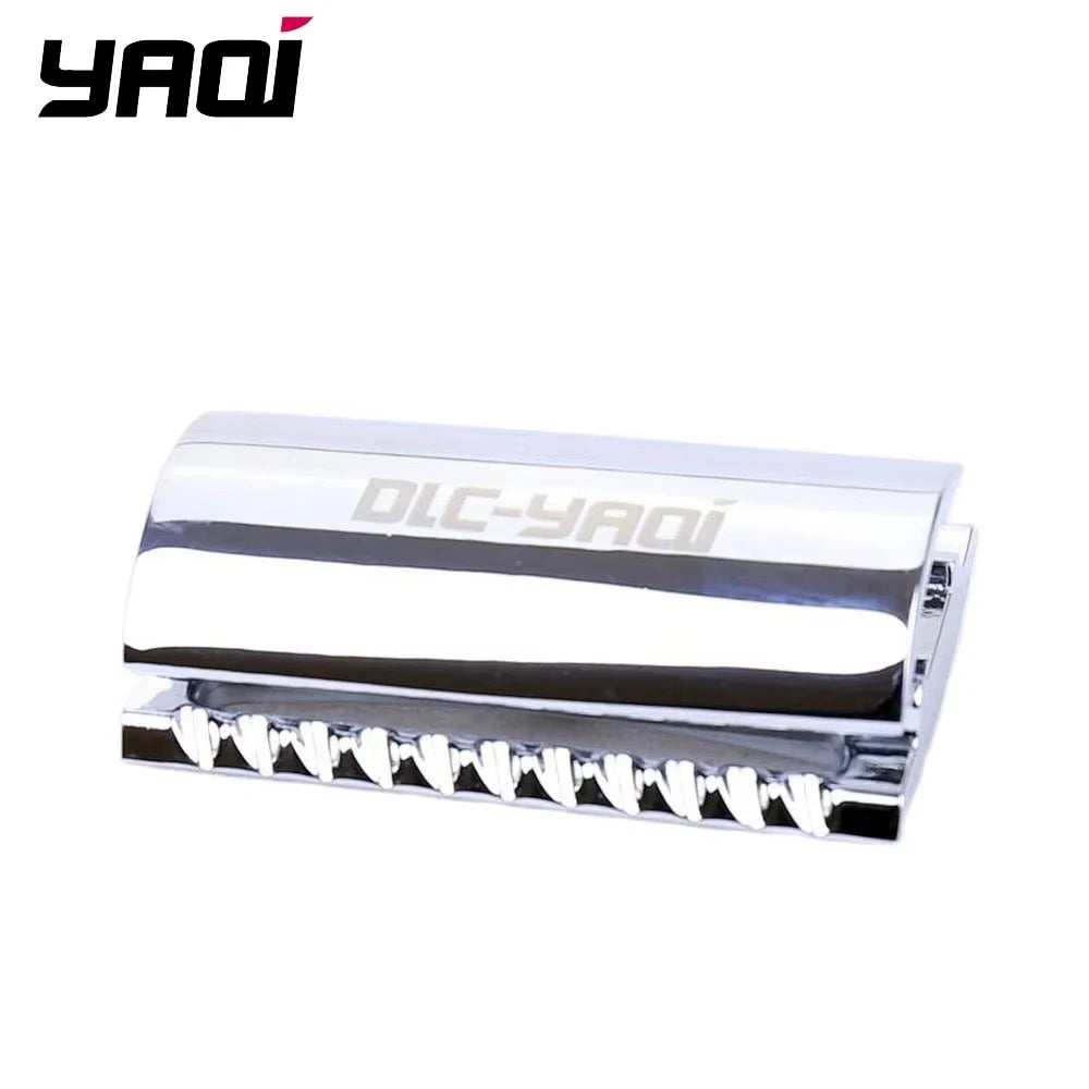 2026 Flash Sale Chrome Color YAQI Scalloped Bar Double Edge Safety Razor Head for mens Peaceful Pleasures Health and Wellness SRH04
