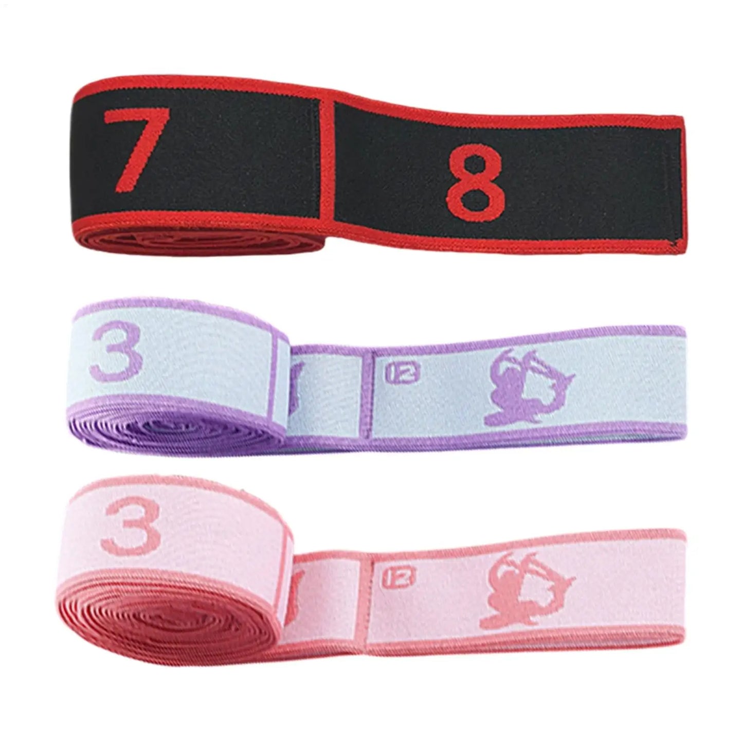 Numbered Resistance Band – Elastic Stretch Belt for Yoga & Fitness