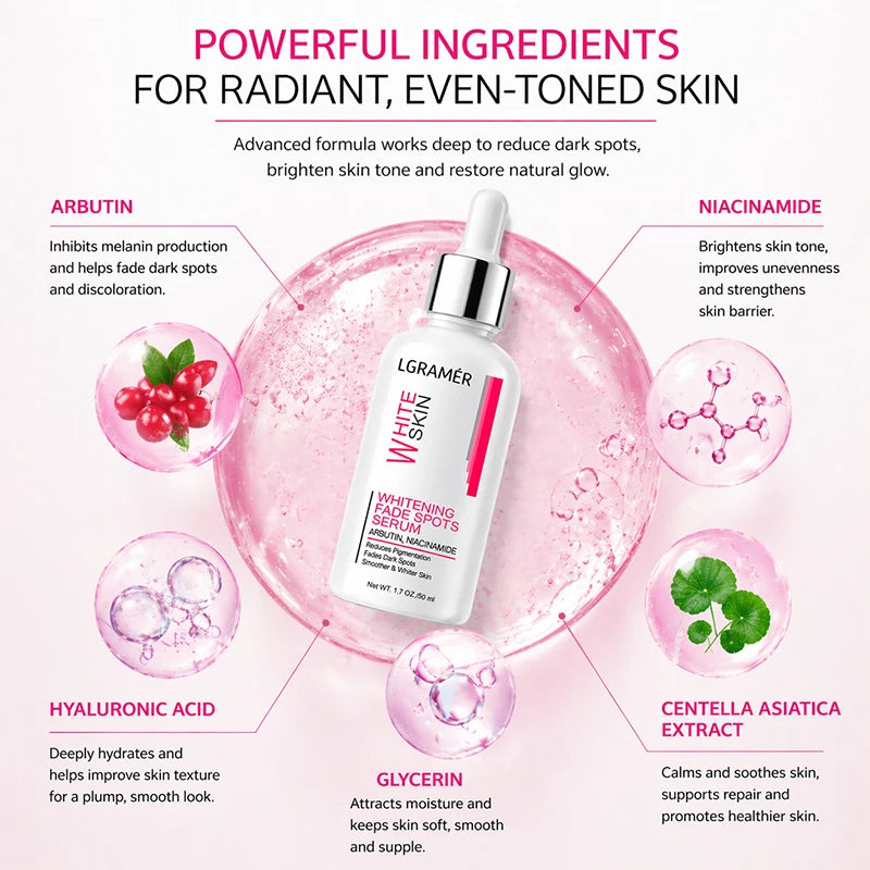 Facial Cream Whitening & Spot-Reducing Face Essence Niacinamide Moisturizing Brightening Smooth Skin Locks in Water Reduces Spot Peaceful Pleasures Health and Wellness