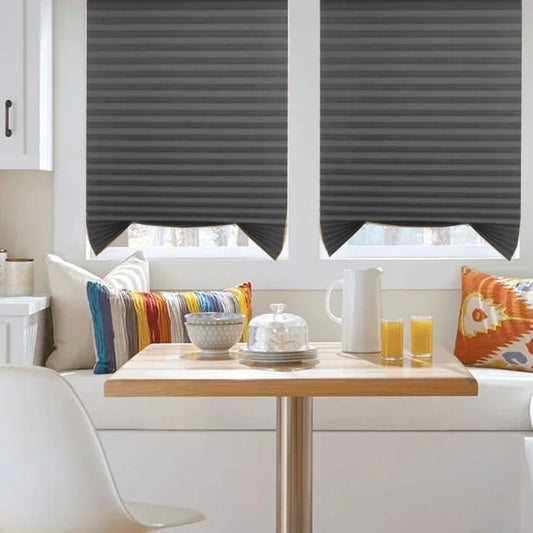 Self-Adhesive Pleated Blinds | Half Blackout Window Shades Pleated Window Blinds Peaceful Pleasures Health and Wellness