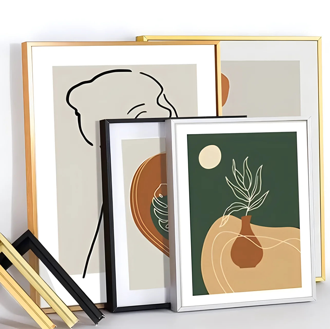 Customized Metal Picture Frame, Canvas Painting Frame, Floating Paintings Frame, DIY Aluminum Alloy, 7 Colors Available Peaceful Pleasures Health and Wellness