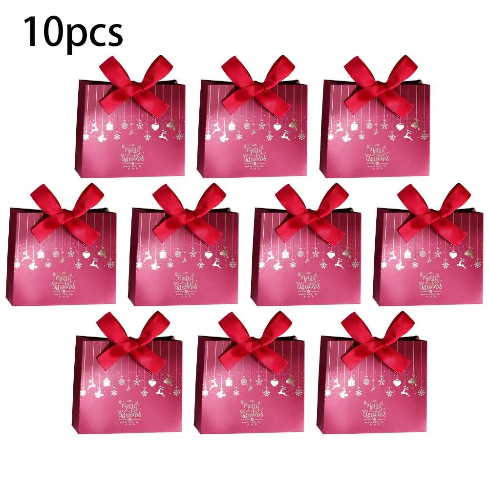 10-Piece Christmas Gift Box Set – Santa Reindeer Candy Boxes