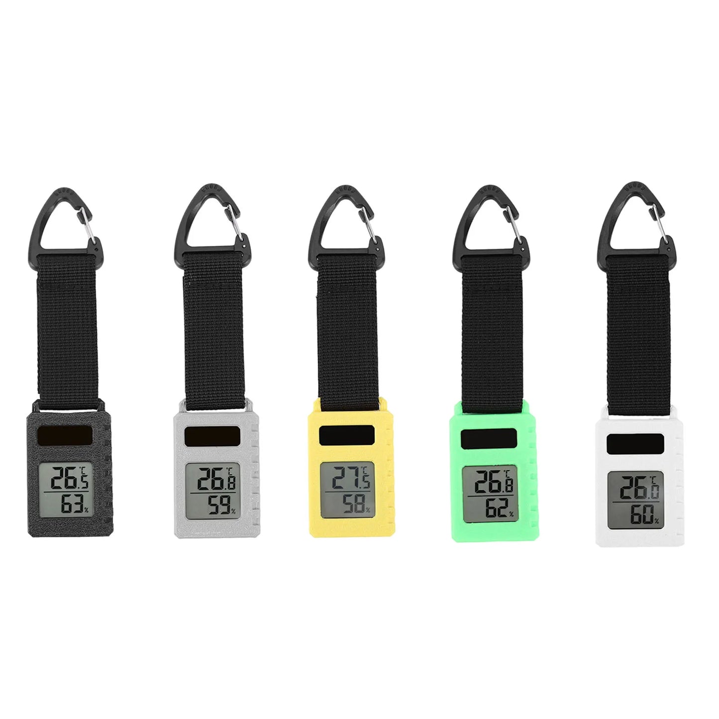 Backpacking Hiking Travel Thermometer with Carabiner Clip Portable Mini Thermometer Ultra Light 30g for Camping Hiking Travel Peaceful Pleasures Health and Wellness
