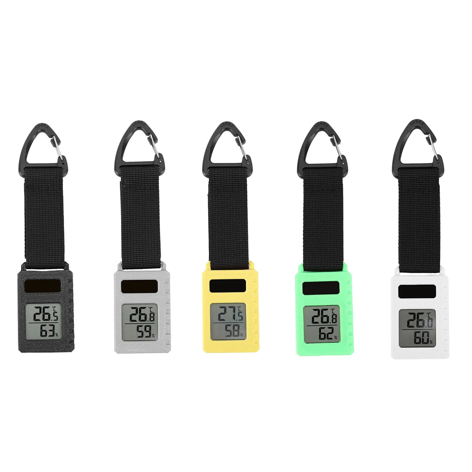Backpacking Hiking Travel Thermometer with Carabiner Clip Portable Mini Thermometer Ultra Light 30g for Camping Hiking Travel Peaceful Pleasures Health and Wellness
