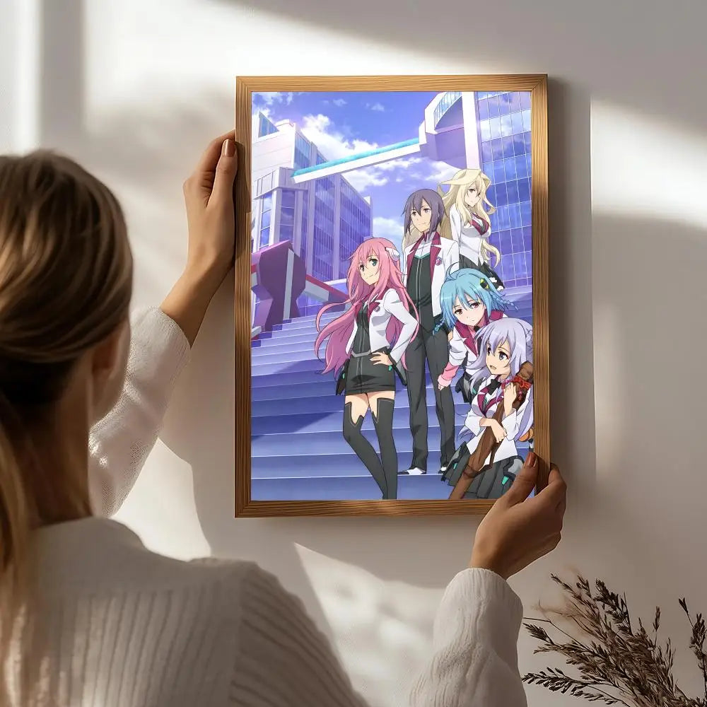 The Asterisk War Anime Poster – HD Self-Adhesive Wall Art Anime Wall Poster Peaceful Pleasures Health and Wellness White7 50X70cmNoframe