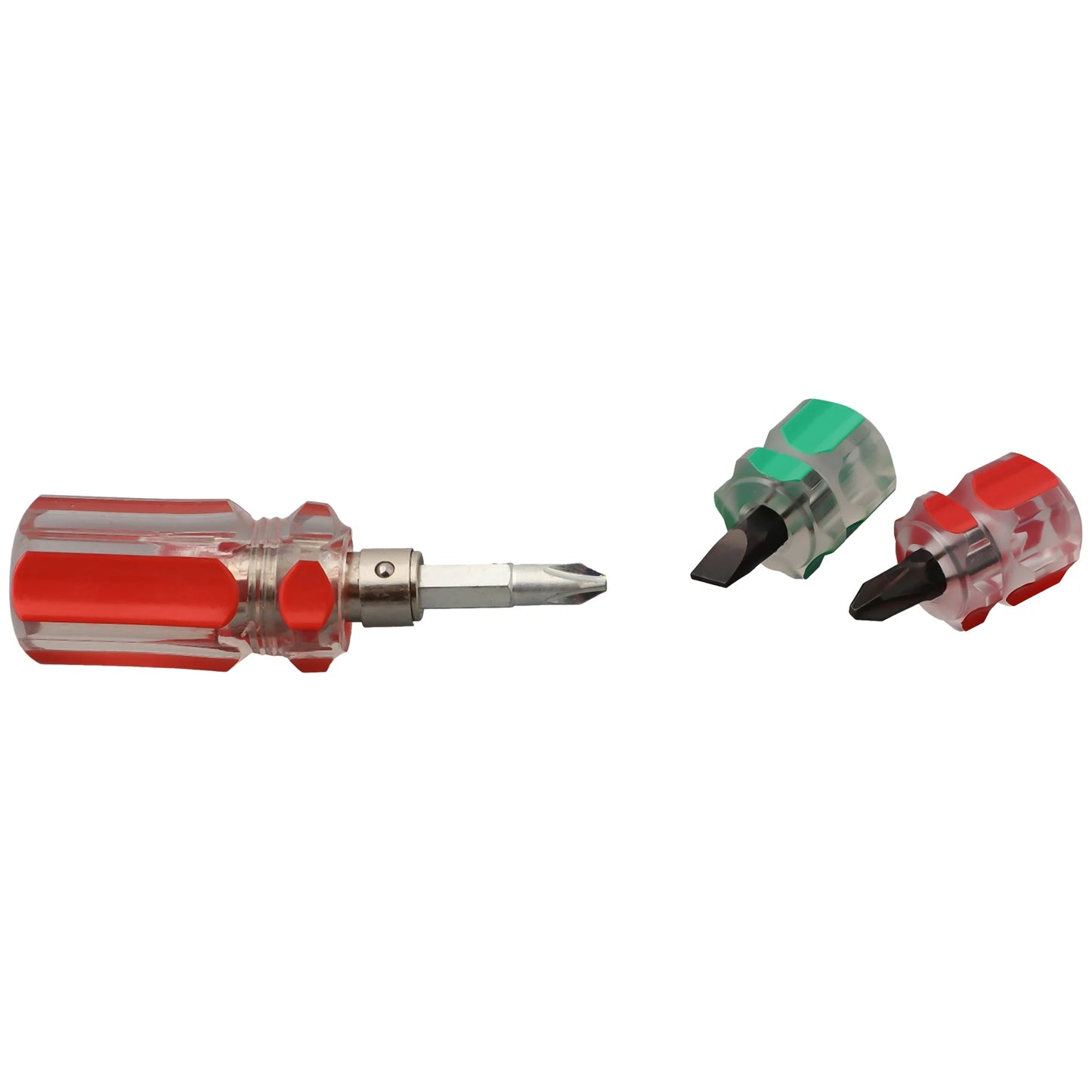 Mini Slotted Screwdriver Portable Short Flat Head Cross-head 2-in-1