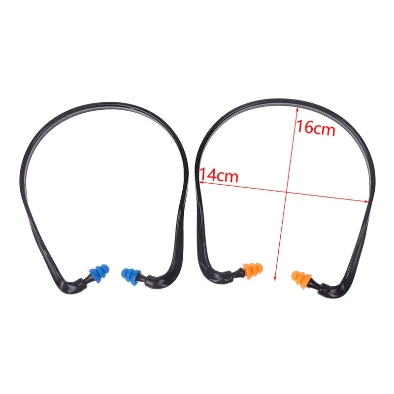 1PC Soft Silicone Head-mounted Earplugs Noise Reduction Ear Plugs for Sleeping & Working Anti-Noise Earmuff Hearing Protector Peaceful Pleasures Health and Wellness