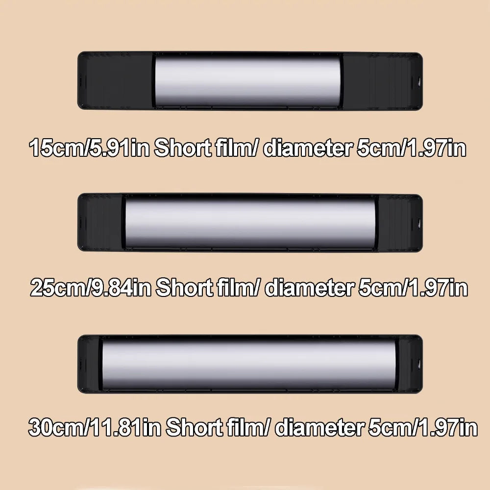 1PC Plastic Wrap Cutter with Magnetic Wall Mount, 2-Way Slide Dispenser Box for Cling Film, Aluminum Foil, Baking Paper Peaceful Pleasures Health and Wellness