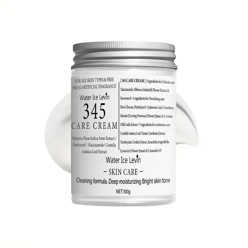 Brand 345 Face Cream Korean Skincare Skin-softening Moisturize FaceCream Gentle Repairing Suitable For Sensitive Skin Face Cream Peaceful Pleasures Health and Wellness face cream 100g