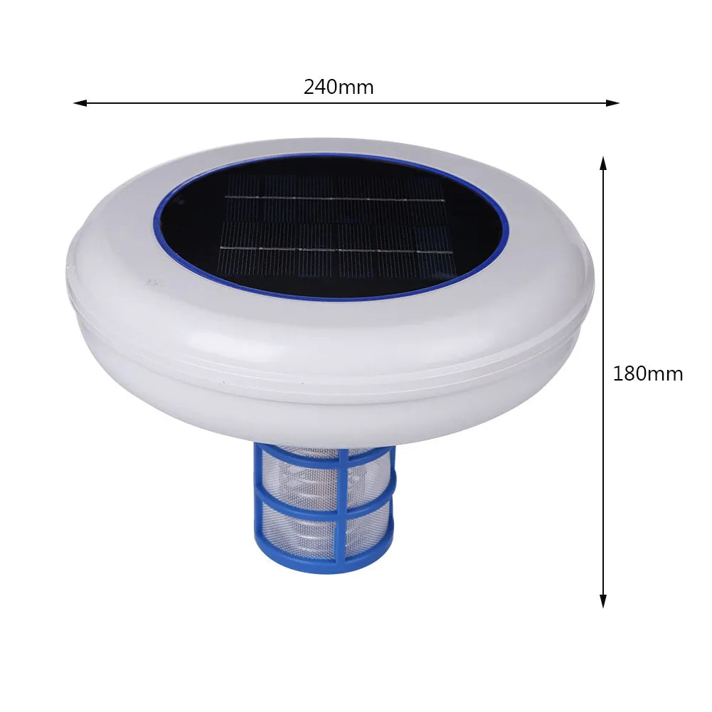 Solar Pool-Ionizer Copper Silver Ion Swimming Pool Purifier Kills-Algae Pool Ionizer for Outdoor Replacement Solar Copper Anode Peaceful Pleasures Health and Wellness