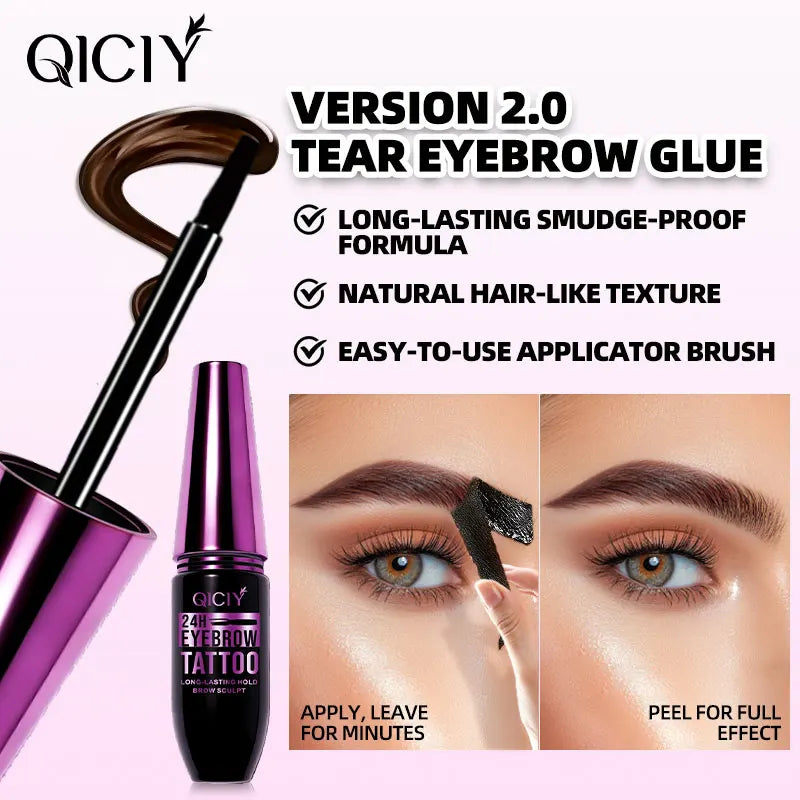Waterproof Tear-Off Eyebrow Dye Cream – Long-Lasting Color