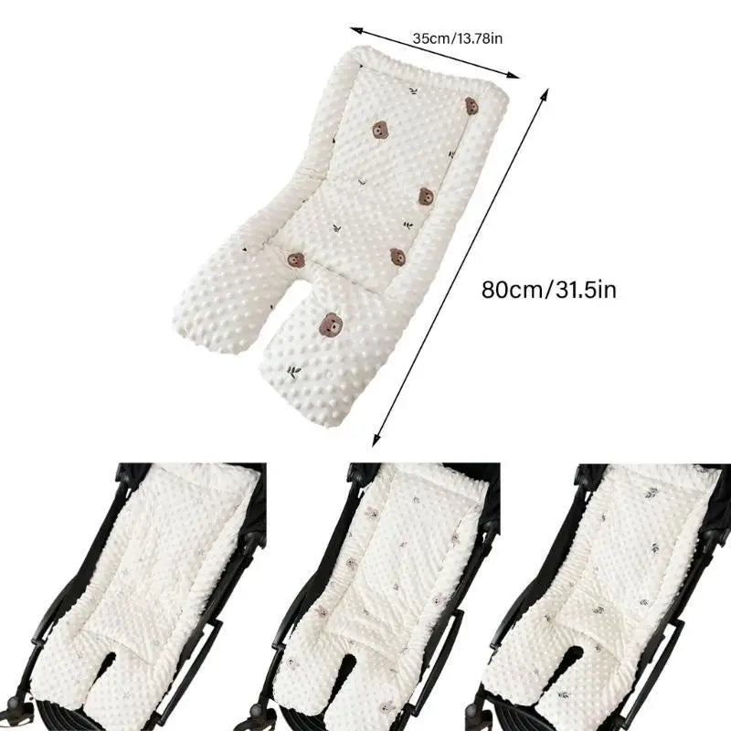 Reversible Cotton Baby Pram Liner | Stroller & Car Seat Cushion