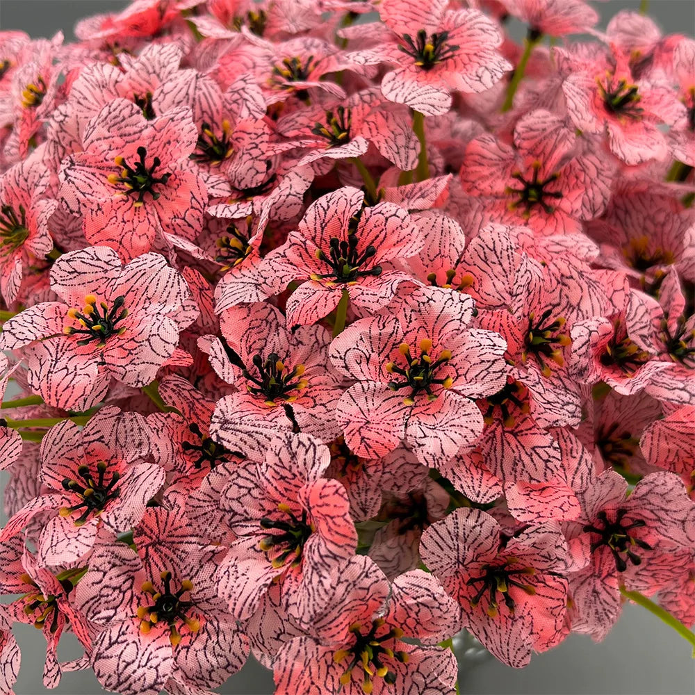 UV Resistant Silk Artificial Flowers 9/10 PCS – Faux Blooms