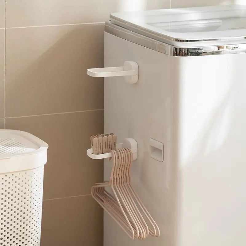 2-Pack Adjustable Wall-Mounted Hanger Storage Rack – No Drill